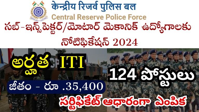 CRPF Recruitment 2024